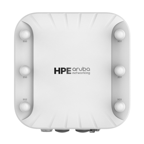HPE Aruba Networking AP-518 (US) Dual Radio 4x4/2x2 Wi-Fi 6 6xRPSMA Connectors Hardened AP