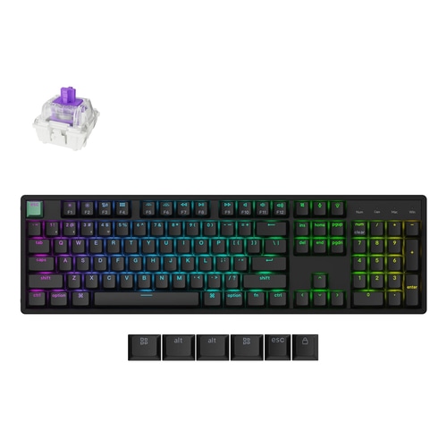 Keychron K10 HE keyboard Gaming USB + RF Wireless + Bluetooth QWERTY UK English Black