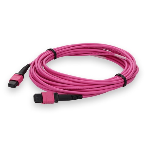 AddOn Networks ADD-MPOMPO-10M5OM4LZ-MA InfiniBand/fibre optic cable 10 m MPO MPO/UPC Magenta