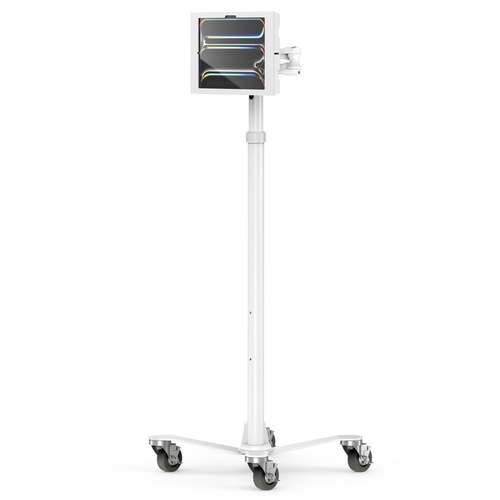 Compulocks iPad Pro M4 13 (2024), Apex Enclosure Rolling Cart - Rise Freedom Extended White