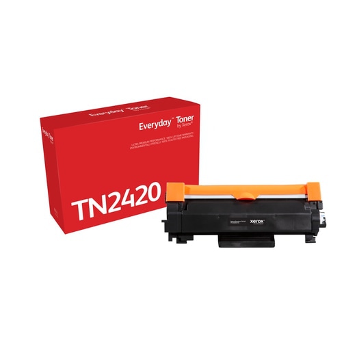 Everyday  Mono Toner by Xerox compatible with Brother TN2420, High capacity