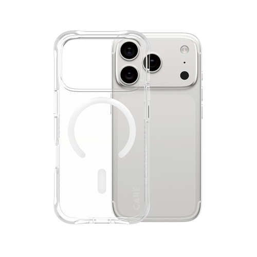 PanzerGlass CARE by  Fashionable Case Samba Transparent w. White MagSafe iPhone 17 Pro
