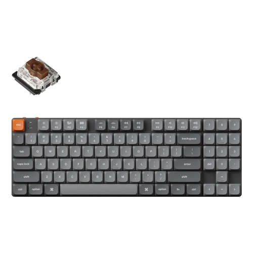 Keychron K13 Max keyboard Home/Office USB + RF Wireless + Bluetooth QWERTY UK English Black