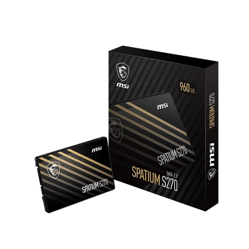MSI SPATIUM S270 SATA 2.5 960GB internal solid state drive 2.5 Serial ATA III 3D NAND