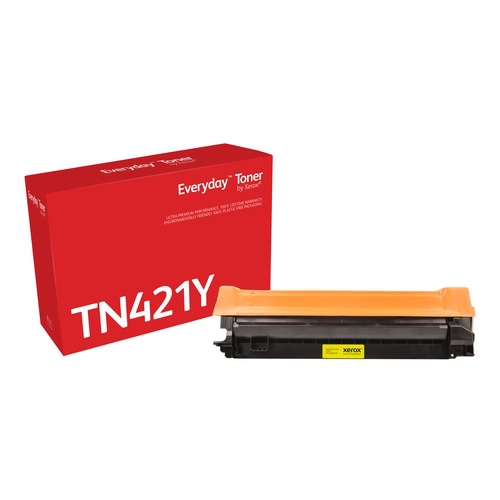 Everyday  Yellow Toner by Xerox compatible with Brother TN-421Y, Standard capacity