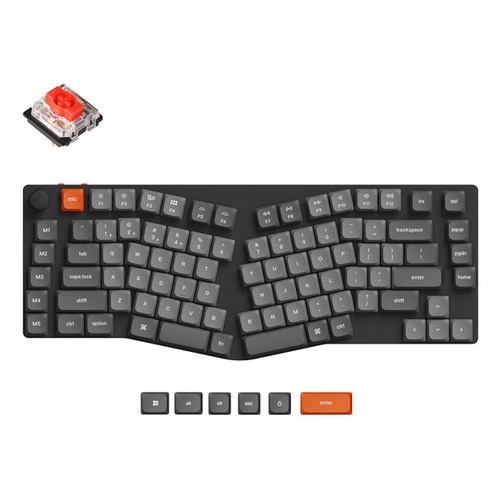 Keychron K15 Max keyboard Universal USB + RF Wireless + Bluetooth QWERTY UK English Grey