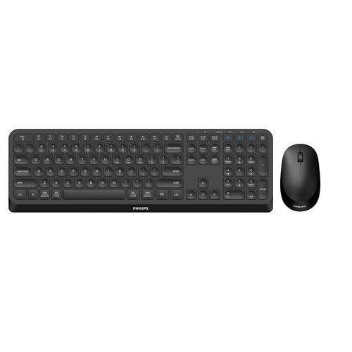 Philips 4000 series SPT6407B/00 keyboard Mouse included RF Wireless + Bluetooth Black