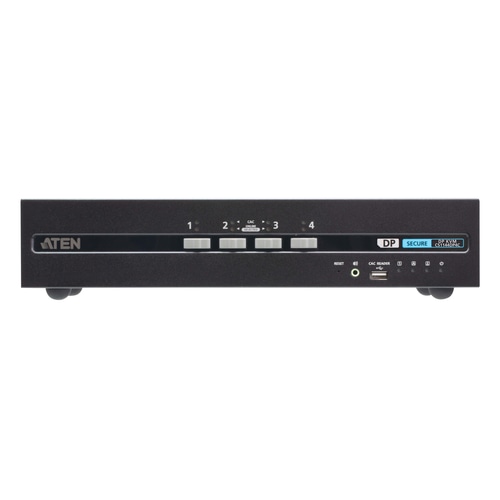 ATEN 4-Port USB DisplayPort Dual Display Secure KVM Switch with CAC (PSD PP v4.0 Compliant)