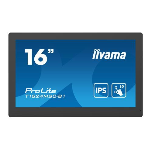 iiyama T1624MSC-B1 Signage Display Interactive flat panel 39.6 cm (15.6) IPS 450 cd/m Full HD Black Touchscreen 24/7