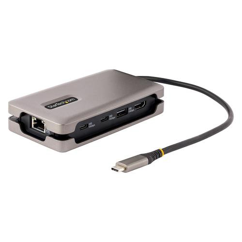 StarTech.com USB-C Multiport Adapter, 4K 60Hz HDMI 2.0b, HDR, USB 3.2 Gen 2 10Gbps Hub (2xUSB-C, 1xUSB-A), 100W PD Pass-Through, Mini Travel Dock, 12/30cm Cable, Laptop Docking Station
