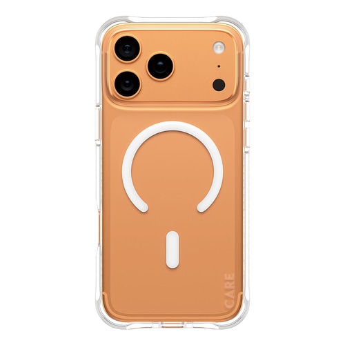 PanzerGlass CARE by  Fashionable Case Samba Transparent w. White MagSafe iPhone 17 Pro Max