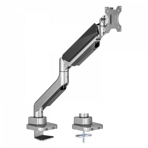 V7 DM1HDS monitor mount / stand 124.5 cm (49) Black, Silver Desk