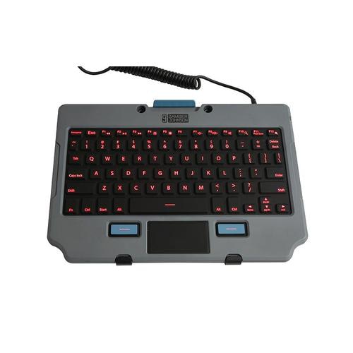 Gamber-Johnson 7160-1683-04 mobile device keyboard Black, Grey USB QWERTY Spanish