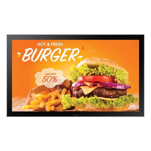 Samsung LH24OHBEBGBXEN Signage Display Digital signage flat panel 61 cm (24) IPS Wi-Fi 1500 cd/m Full HD Black Tizen 6.5