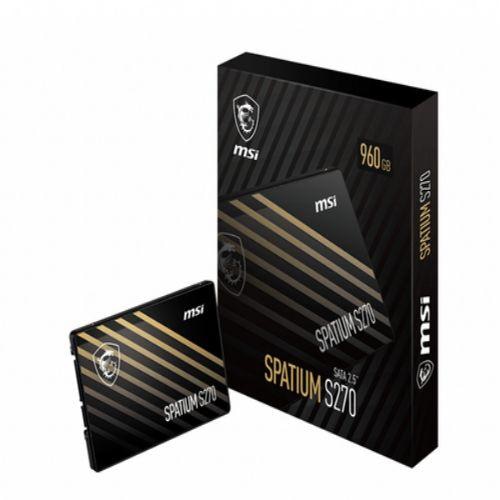 MSI SPATIUM S270 SATA 2.5 240GB internal solid state drive 2.5 Serial ATA III 3D NAND