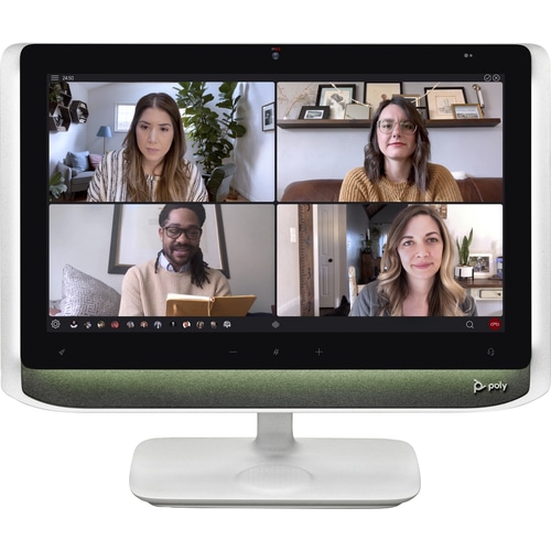 HP Poly Studio P21 54.6 cm (21.5) 1920 x 1080 pixels White : Poly Studio P21 21.5 FHD MNTR