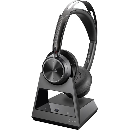 POLY VFOCUS2-M Microsoft Teams Certified USB-C Headset with charge stand