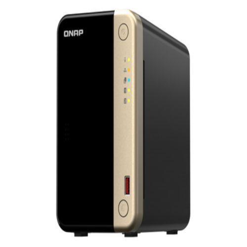 QNAP TS-264 NAS Tower Ethernet LAN Black, Gold N5095