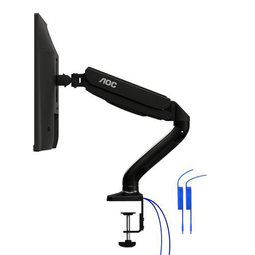 AOC AS110DX monitor mount / stand 80 cm (31.5) Black Desk