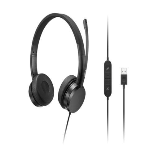 Lenovo 4XD1K18260 headphones/headset Wired Head-band Music/Everyday USB Type-A Black