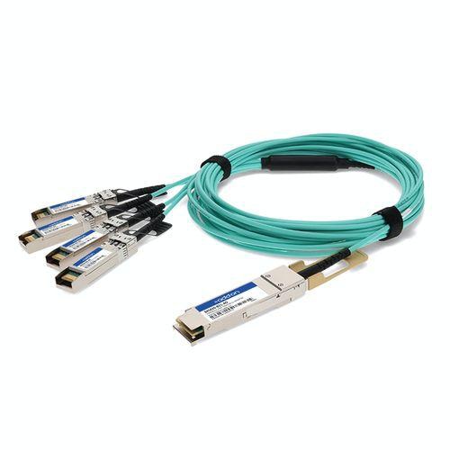 AddOn Networks 845420-B21-AO fibre optic cable 7 m QSFP28 4x SFP28 AOC Aqua colour