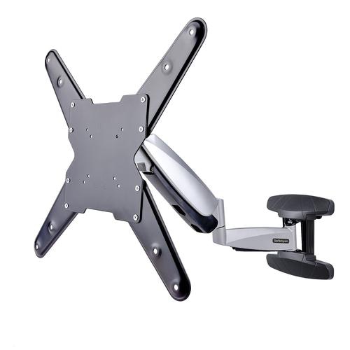 StarTech.com VESA TV Wall Mount, Adjustable Full Motion TV Wall Mount For 23-55 Displays, Slim TV Mounting Bracket Supports 66lb (30kg), Extendable/Tilting/Swivel TV Wall Mount