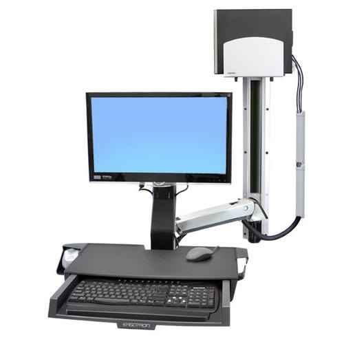 Ergotron StyleView Sit-Stand Combo System with Worksurface 61 cm (24) Wall