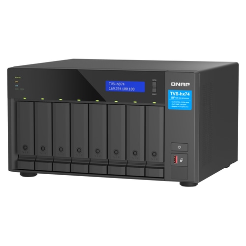 QNAP TVS-H874T-I7-32G NAS/storage server Tower Ethernet LAN Black