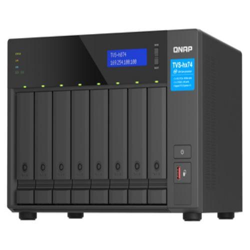 QNAP TVS-h874 NAS Tower Ethernet LAN Black