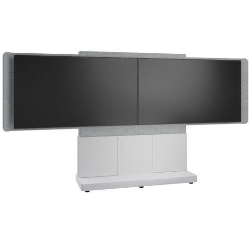 Middle Atlantic Products FM-DS-6675FS-HD8W TV mount 165.1 cm (65) Grey, Silver, White