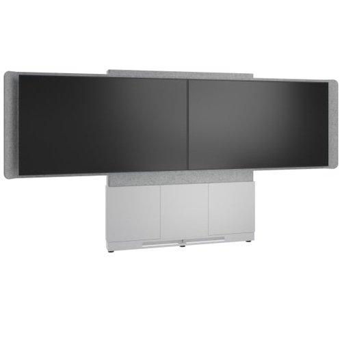 Middle Atlantic Products FM-DS-6675FW-GD8W TV mount 139.7 cm (55) Grey, Silver, White