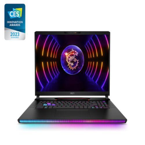 MSI Gaming GE78HX 13VG-009UK Raider i7-13700HX Notebook 43.2 cm (17) Quad HD+ Intel Core i7 16 GB DDR5-SDRAM 1000 GB SSD NVIDIA GeForce RTX 4070 Wi-Fi 6E (802.11ax) Windows 11 Home Black