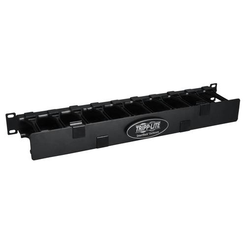 Tripp Lite SRCABLEDUCT1UHD SmartRack 1U High Capacity Horizontal Cable Manager - Finger duct with dual-hinge cover