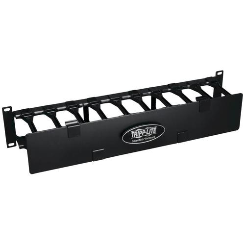Tripp Lite SRCABLEDUCT2UHD SmartRack 2U High Capacity Horizontal Cable Manager - Finger duct with dual-hinge cover