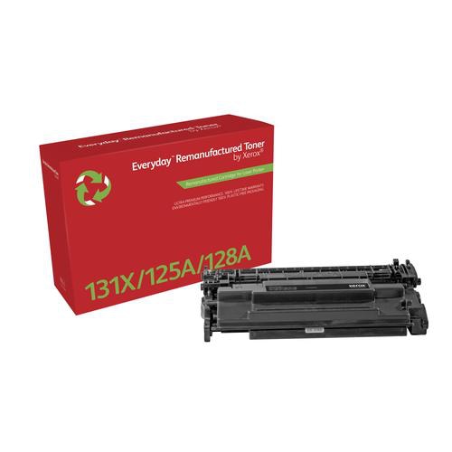 Everyday Remanufactured Toner replaces HP 131X (CF210X), High Capacity