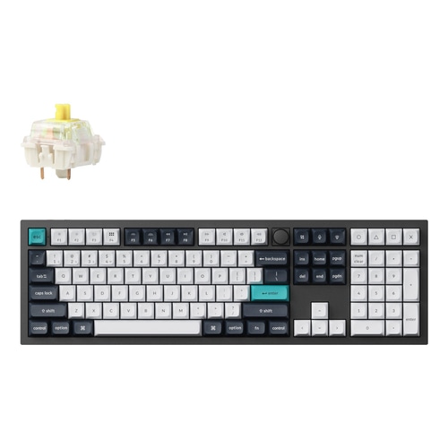 Keychron Q6 Max keyboard Universal USB + RF Wireless + Bluetooth QWERTY UK English Black, White