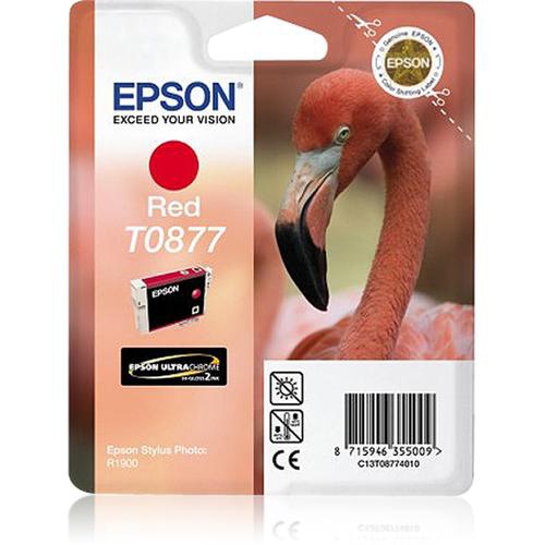 Epson Flamingo Singlepack Red T0877 Ultra Gloss High-Gloss 2