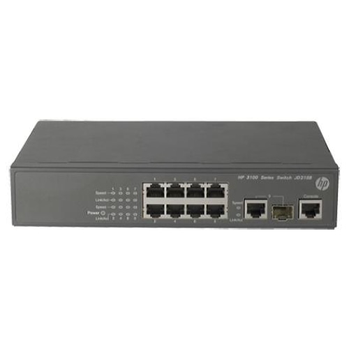 Hewlett Packard Enterprise A 3100-8 v2 EI Managed L2 Fast Ethernet (10/100) 1U Grey