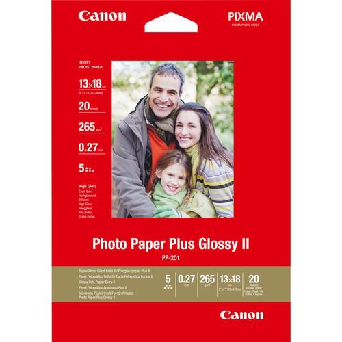 Canon PP-201 Glossy II Photo Paper Plus 5x7 - 20 Sheets