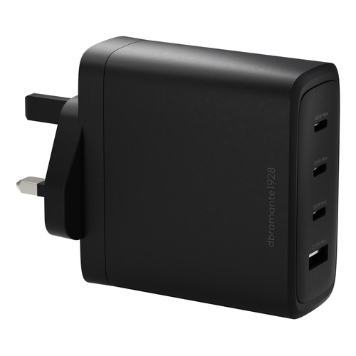 dbramante1928 IT - UK W. Charger - 3xUSB-C 140W + 1xUSB-A - BLK