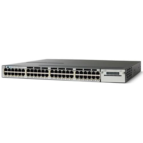 Cisco Catalyst C3750X-48T-L, Refurbished Managed L2 Gigabit Ethernet (10/100/1000) 1U Black, Grey