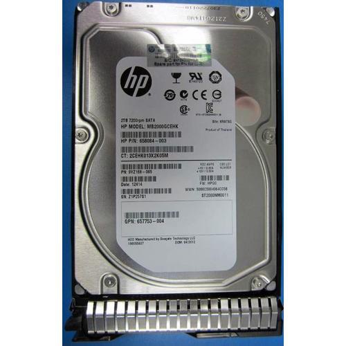 Hewlett Packard Enterprise 2TB hot-plug SATA HDD 3.5 2000 GB Serial ATA