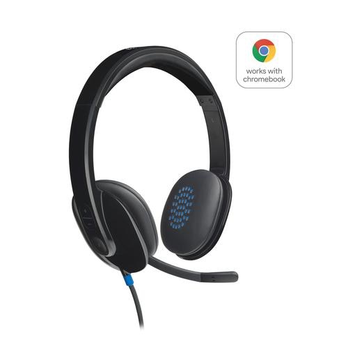 Logitech H540 Headset Wired Head-band Office/Call center USB Type-A Black