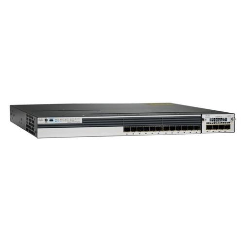 Cisco Catalyst C3750X-12S-E, Refurbished Managed L3 1U Blue, Silver