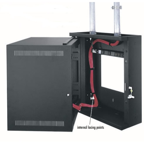 Middle Atlantic Products EWR Series Sectional Wall Mount Rack 22 10U Wall mounted rack Black
