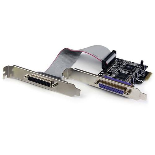 StarTech.com 2 Port PCI Express / PCI-e Parallel Adapter Card  IEEE 1284 with Low Profile Bracket