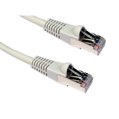 Cables Direct 2m CAT6a, M - M networking cable Grey S/FTP (S-STP)