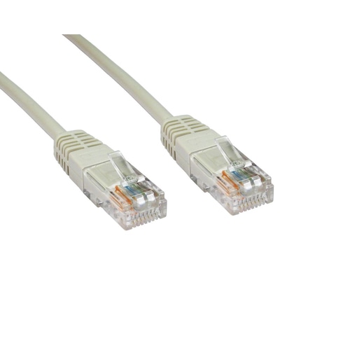 Cables Direct 0.25m Cat6, M - M networking cable Grey U/UTP (UTP)