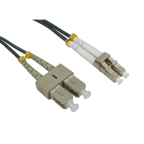 Cables Direct 1.0m LC-SC 62.5/125 MMD OM1 fibre optic cable 1 m Grey