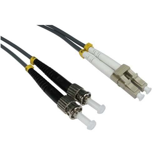 Cables Direct 1.0m LC-ST 62.5/125 MMD OM1 fibre optic cable 1 m Grey